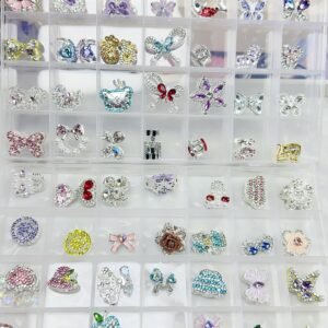 【LIVE開封】1袋1個-両面高品质-合金ジルコニア-パーツ-1袋1個-キラキラパーツ【願いの色+1、ペア+1】