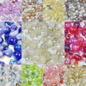 【Live開封】樹脂ビーズ一袋6-8粒一部のビーズは色変化効果の福袋＆多色&多種類&配信中で開封